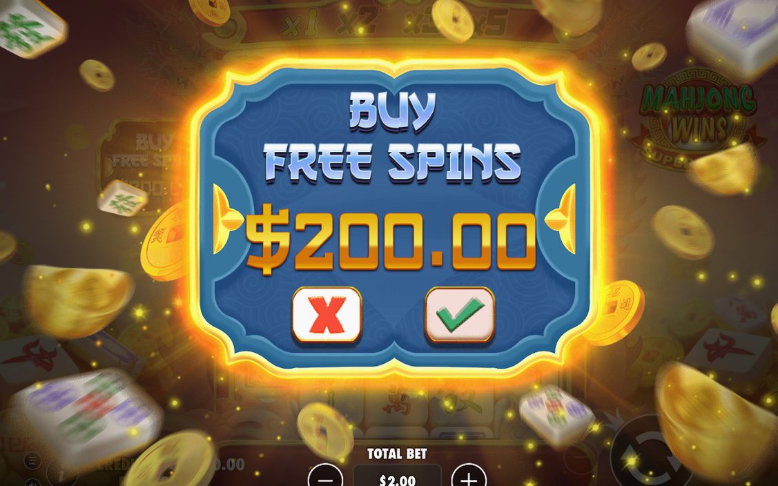 Bonus screen of the Free Spins round in play