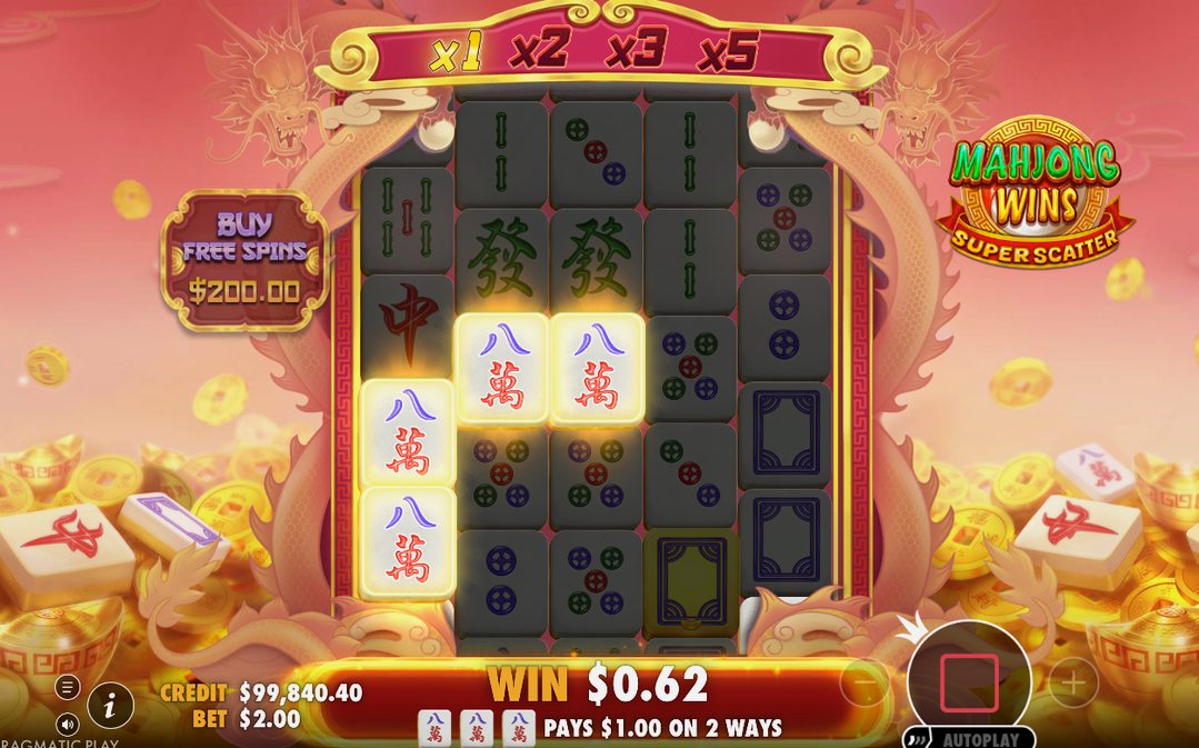 Win screen with the round result in A$
