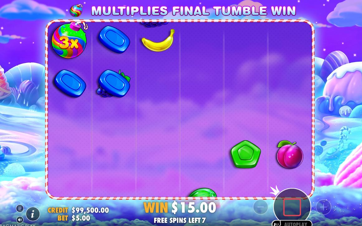 Free Spins grid with scatter symbols during the round